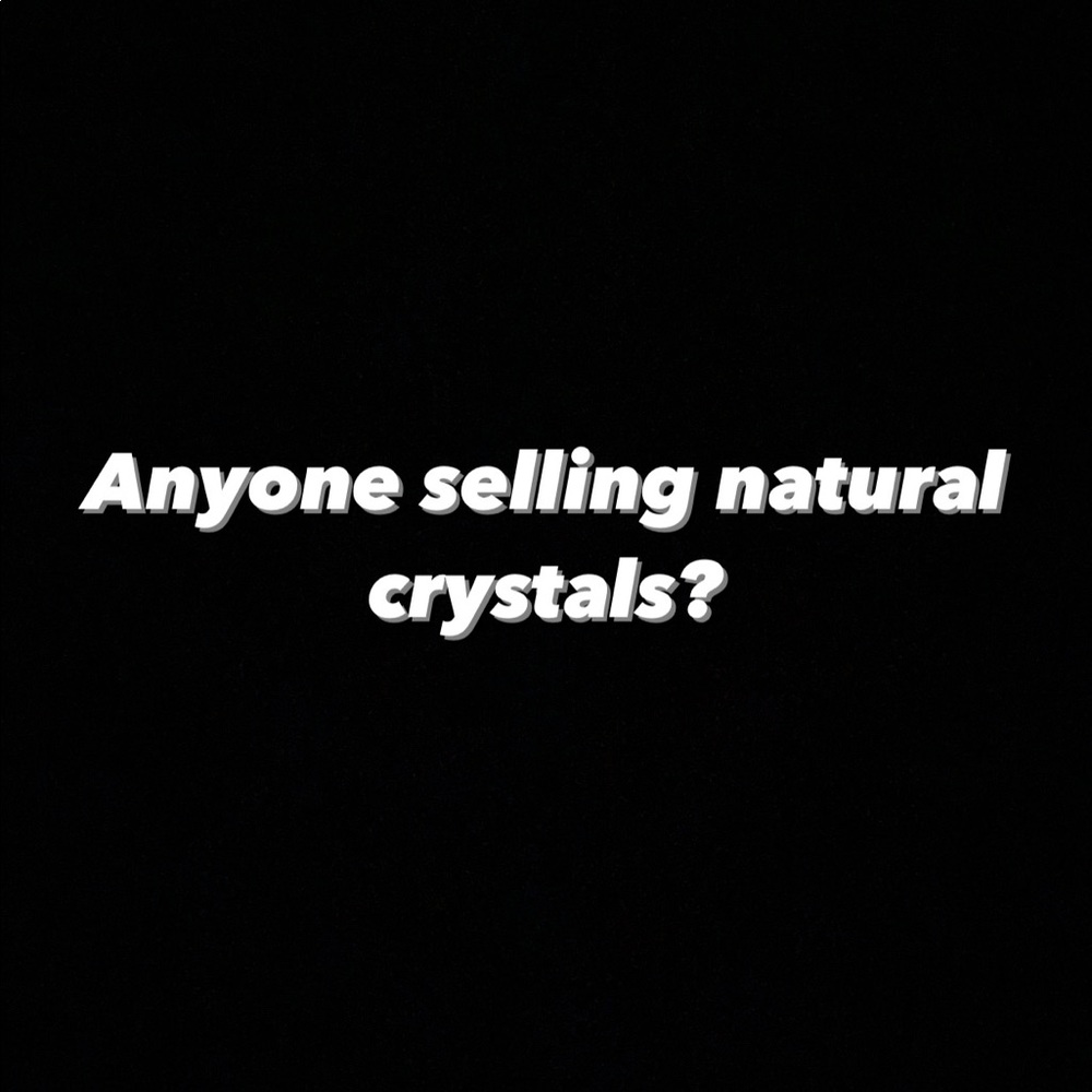 Natural/Healing Crystals.